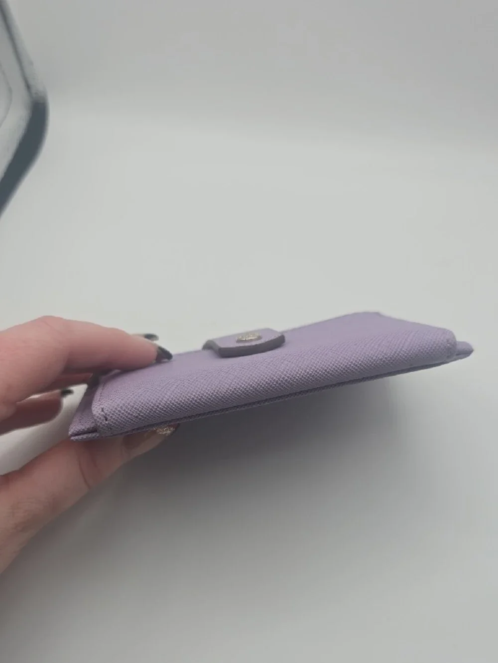 Anne Klein Lavender Purple W Silver Hardware Compact Card Holder Wallet (NWOT)💜